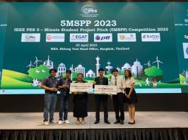 นิสิตคณะวิศวกรรมศาสตร์คว้ารางวัลรองชนะเลิศอันดับ 1 ในประกวดโครงงาน 5MSPP 2023 ที่จัดโดย IEEE PES – Thailand